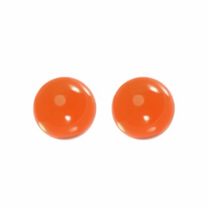 uxcell　アクリル球　ソリッドラウンド　直径30mm　プレキシガラス球飾り　オレンジ　軽量　2個入り