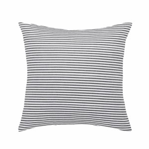uxcell　枕カバークッションケース　休日の装飾　コットンキャンバス　クッションカバー　ソファベッド用　黒と白　1パック 　18x　18
