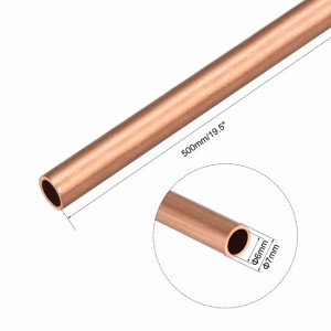 uxcell 銅丸管パイプ 外径7mm×内径6mm 長さ500mm 3個