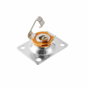 uxcell ギターモノ出力ジャックプレート?6.35mm 入力ソケット?ギブソンLP / EPIレスポールエレキギター用?クローム