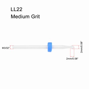 uxcell セラミックネイルドリルビット?電気?ネイルズファイルビット?マニキュアペディキュア用 LL22-2個