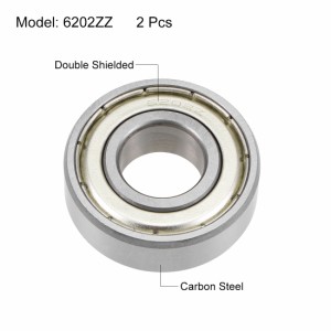 uxcell ベアリング 深溝玉軸受 6202ZZ ホイールベアリング トランスミッションベアリング ベアリング 15x35x11mm 深溝ボールベアリングZ2