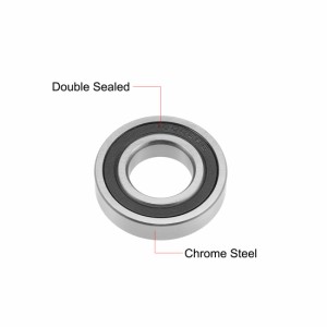 uxcell ベアリング 深溝玉軸受 160032RS ホイールベアリング トランスミッションベアリング ベアリング 17x35x8mm ボールベアリングZ2二