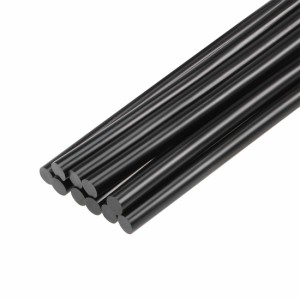 uxcell　ミニホットグルーガンスティック　グルーガン　150x7mm　ブラック　10個入り