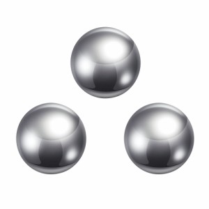 uxcell　精密ボール　304ステンレス鋼ボール　精密グレードG100　キーホルダー　ベアリング用　ボール直径28.6　mm　3個