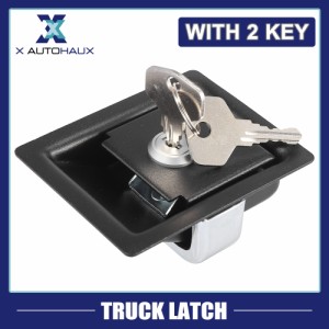 X　AUTOHAUX　パドルドアラッチ　ハンドルノブ　ボックスロック　キー付き　RV　トラックトレーラーツール　ステンレス鋼