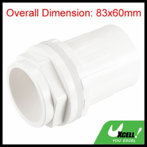 uxcell 水タンクパイプコネクタ 40 mm内径 32 mm DN32ジョイント直管ホース付属品 ホワイト