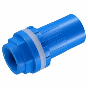 uxcell　水タンクパイプコネクタ　25　mm内径　19　mm　DN20ジョイント直管ホース付属品　ブルー