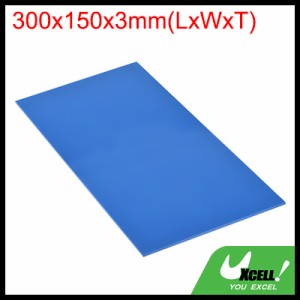 uxcell PMMAアクリルシート 着色 不透明 ガラス DIY 絵画 アートクラフト用 300 x 150 mm ライトブルー