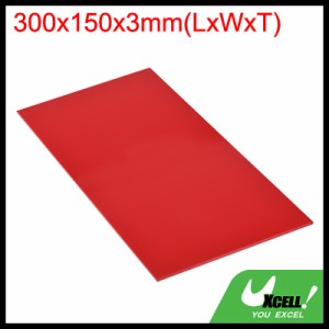 uxcell PMMAアクリルシート 着色 不透明 ガラス DIY 絵画 アートクラフト用 300 x 150 mm レッド