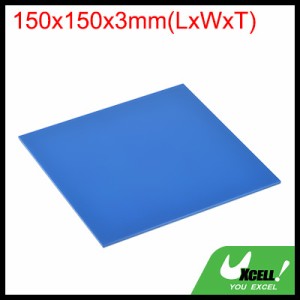 uxcell PMMAアクリルシート 着色 不透明 ガラス DIY 絵画 アートクラフト用 150 x 150 mm ライトブルー