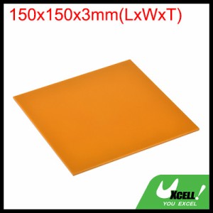 uxcell PMMAアクリルシート 着色 不透明 ガラス DIY 絵画 アートクラフト用 150 x 150 mm オレンジ