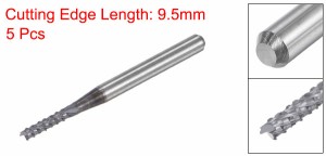 uxcell エンドミルCNCルータービット 2 mm x 9.5 mm 3.175 mmシャンク ダイヤモンド膜コーティング 超硬彫刻ビットミーリングカッター 右