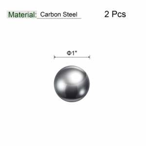 uxcell 軸受ボール 炭素鋼 精密研磨 25mm 2個