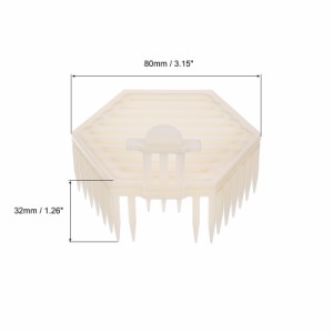 uxcell クイーンビーケージ 女王蜂のピンケージ バンブービーケージ 六角 プラスチック ニードルタイプ 養蜂保護 養蜂ツール for Apicult