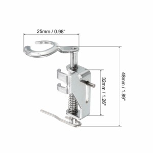uxcell ミシン押え 4021L-07 オープントゥフリーモーションダーニング キルティング刺繍 ミシン交換用アクセサリー 2個