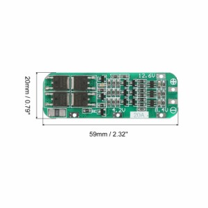 uxcell 12.6-13V 20A 18650 電池充電 器モジュール 充電ボード 二重保護機能 2個