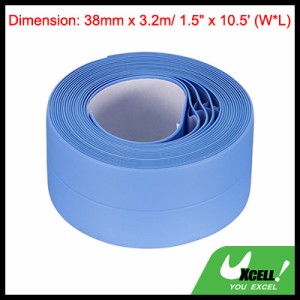 uxcell 防水シールコーキングテープ 自己接着 PVC シーリングテープ キッチン 浴室用 38mmx3.2m ブルー