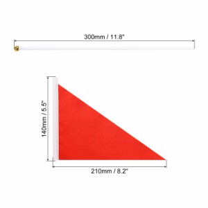 uxcell 多彩 フラグスティック 手持ち ミニ DIY フラグ 210mm x 140mm パーティー お祝いに 45個入り