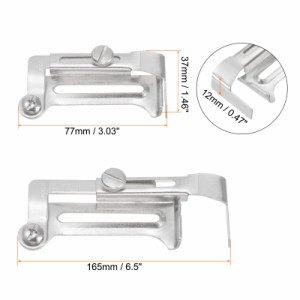 uxcell 縫い布ガイド 調整可能 工業用ミシン用 2個