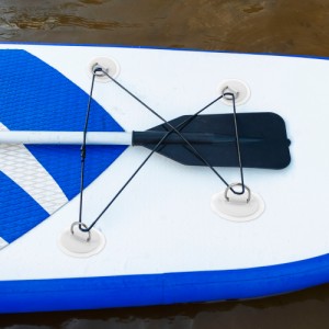 X AUTOHAUX Dリングパッチ PVC ステンレス鋼 丸型 Dリングパッド サーフボード ゴムボート カヤック カヌー デッキ用 ホワイト 直径11 cm