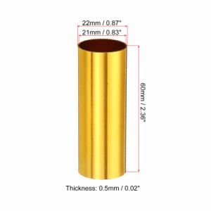 uxcell E12キャンドルソケットカバー 高さ60 mm メタルシャンデリアスリーブ 電球ライトカンデラブラベースホルダー ほとんどのシャンデ