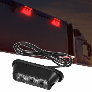 X AUTOHAUX ストロボライト 車両 トラック 3LED 非常用ストロボライト ビーコン警告 ハザードフラッシュストロボライト バーグリル表面実