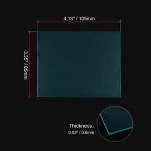 uxcell 溶接ヘルメット外側カバーレンズ 暗化溶接フィルター用 保護レンズ用 置換 105x85x0.8mm クリア 10個