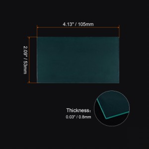 uxcell 溶接ヘルメット内側カバーレンズ 暗化溶接フィルター用 保護レンズ用 置換 105x53x0.8mm クリア 10個