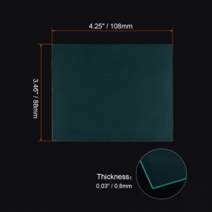 uxcell 溶接ヘルメット外側カバーレンズ 暗化溶接フィルター用 保護レンズ用 置換 108x88x0.8mm クリア 10個