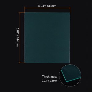 uxcell 溶接ヘルメット外側カバーレンズ 暗化溶接フィルター用 保護レンズ用 置換 133x144x0.8mm クリア 5個