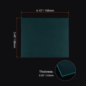 uxcell 溶接ヘルメット外側カバーレンズ 暗化溶接フィルター用 保護レンズ用 置換 105x88x0.8mm クリア 10個