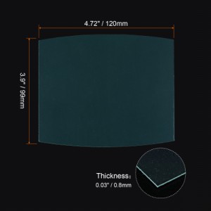 uxcell 溶接ヘルメット外側カバーレンズ 暗化溶接フィルター用 保護レンズ用 置換 120x99x0.8mm クリア 5個