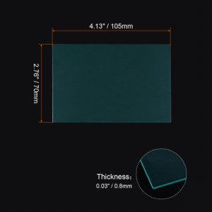 uxcell 溶接ヘルメット外側カバーレンズ 暗化溶接フィルター用 保護レンズ用 置換 105x70x0.8mm クリア 5個