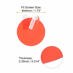 uxcell 腕時計スクリーンプロテクタ 44mm直径 0.35mm厚さ 円形 ソフト ガラス繊維 気泡防止 スマートウォッチ ガラス スクリーン 保護フ