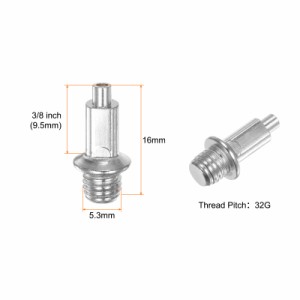 uxcell トラックスタッド 9.5 mm 合金鋼 エクストラポインテッドミディアムネイル 交換用スタッド 中長距離ランニング トラック シューズ