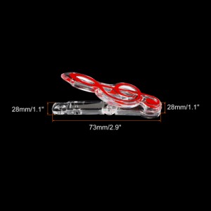 uxcell 音符クリップ プラスチック ミュージカルノートクリップ ブックマークステーショナリー 五線譜用ブックアクセサリー 高音部記号ク