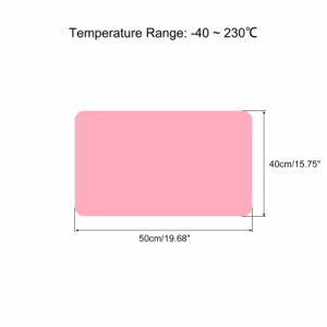 uxcell シリカゲルベークパッド 耐熱性 マット カウンター プロテクターマット 滑り止め テーブルマット 食卓に適合 ピンク