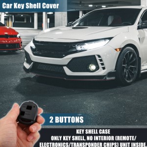 uxcell リモートキーシェルカバー キーレスエントリー キーフォブケース 2つのボタン 交換 toy otaに対応 Rav4 Yaris Corolla Celica Lan