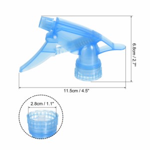 uxcell スプレーボトルノズル プラスチック 調節可能な水噴霧器 噴霧ボトルの交換部品 2.5 cmボトル用 洗浄水やり用 ブルー 8個