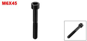uxcell 黒い 汎用 M6x45 自転車ボルト バイクヘッドセットステムボルト バイクアクセサリー