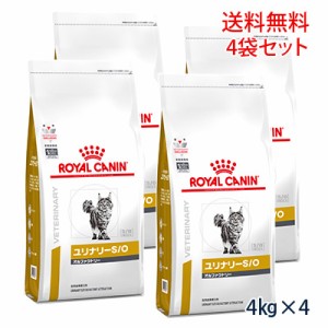 【C】ロイヤルカナン猫用 ユリナリーS/O オルファクトリー ドライ4kg(4袋セット)