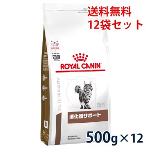 【C】ロイヤルカナン 猫用 消化器サポート　500g　1ケース（12個入り）　療法食