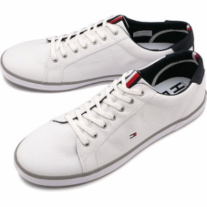 【SALE】トミーヒルフィガー TOMMY HILFIGER メンズ スニーカー H2285ARLOW 1D [FM00596-100 FW22] キャンバスシューズ WHITE 白 ホワイ