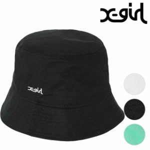 【SALE】エックスガール X-girl レディース ベーシック バケットハット [105224051010 FW22] BASIC BUCKET HAT xgirl 帽子 フリーサイズ 