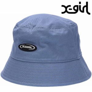 【SALE】エックスガール X-girl レディース ブロークンオーバルロゴ バケットハット [105233051009 FW23] BROKEN OVAL LOGO BUCKET HAT X