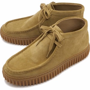 【30％OFF／SALE】クラークス Clarks メンズ スニーカー トーヒルハイ [26173663] Torhill Hi 靴 モカシン 厚底ソール DarkSand-Suede【e