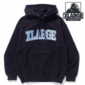 【30％OFF／SALE】エクストララージ XLARGE メンズ カレッジロゴ フーデッドスウェットシャツ [101233012018 FW23] COLLEGE LOGO HOODED 