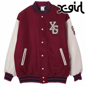 【SALE】エックスガール X-girl レディース カレッジロゴスタジアムジャンパー [105234021010 HO23] COLLEGE LOGO STADIUM JUMPER xgirl 