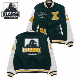 【クーポンあり】エクストララージ XLARGE メンズ OGロゴ バーシティジャケット [101234021009 HO23] OG LOGO VARSITY JACKET x-large エ